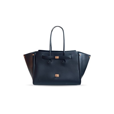 BALENCIAGA WOMEN'S BEL AIR MEDIUM IN BLACK 835613AB7D2000 (37*29*16cm)